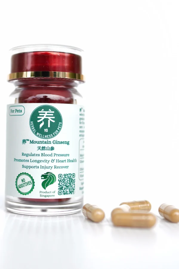 养™ Yo Mountain Ginseng 天然山参 for Pets (30 Vege Capsules)