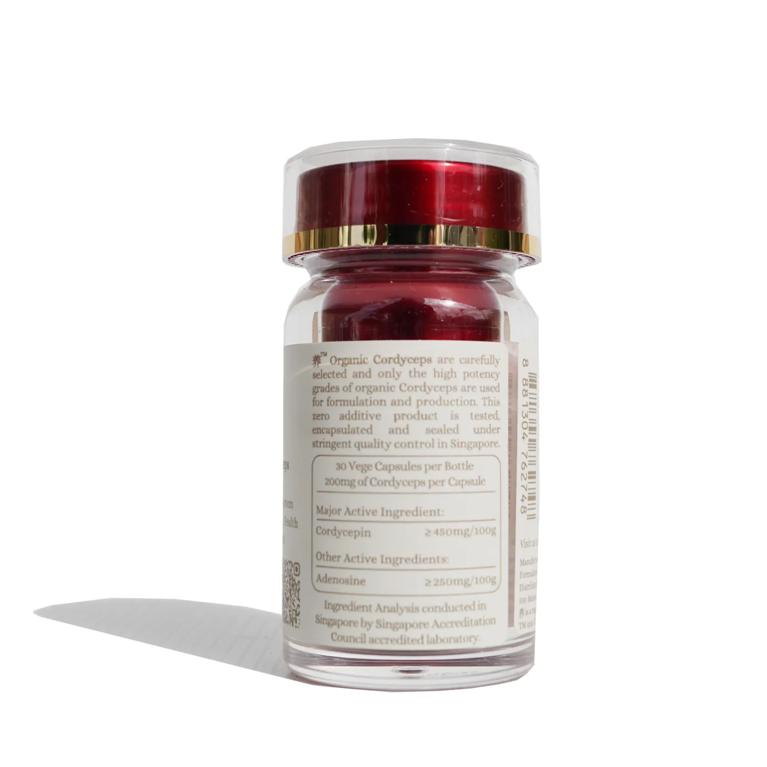 养™ Yo Organic Cordyceps 有机冬虫夏草 for Pets (30 Vege Capsules per Bottle 200mg of Cordyceps per Capsule)