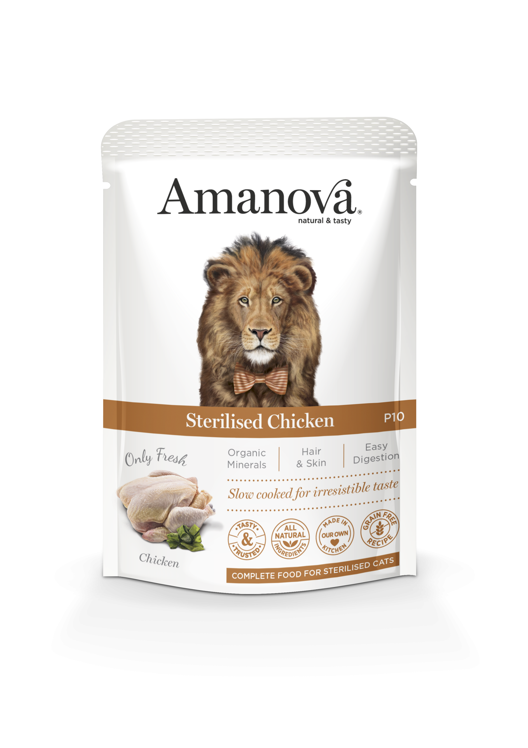 Amanova Cat Pouch P10 Sterilized Grain-free Chicken 85 gr